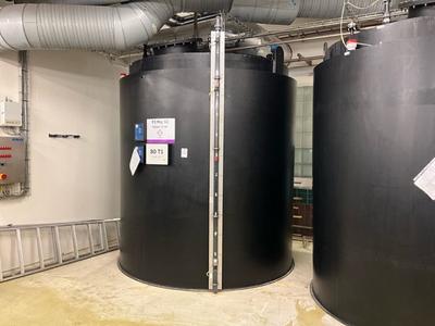 Översiktsbild av 2008 Christen & Laudon plastic storage tank 12m3